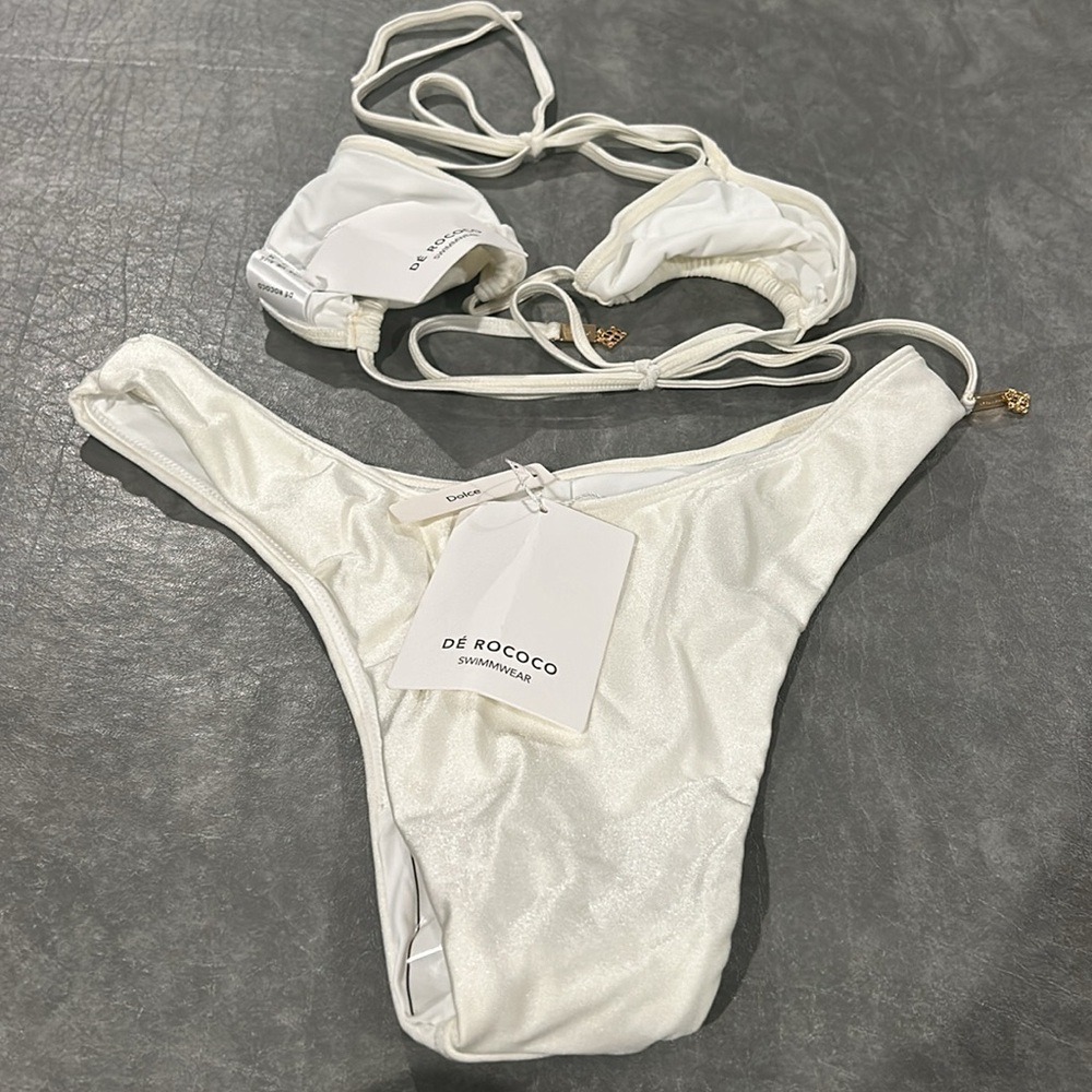 Dé Rococo White Shimmer Bikini - Picture 2 of 3
